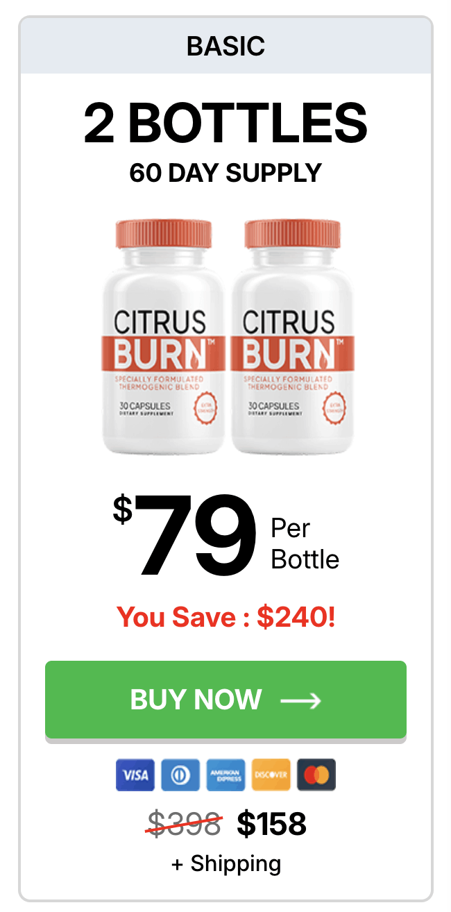 CitrusBurn supplement bottle front view